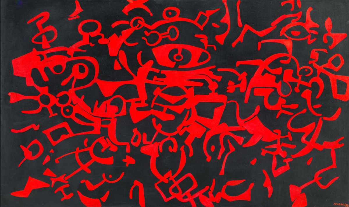 Assedio rosso n. 3" (1956) Carla Accardi